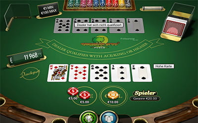 Die Caribbean Stud Poker Abwandlung ist bei NetBet vorhanden