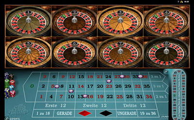 Multi Wheel Roulette mit 8 Kesseln