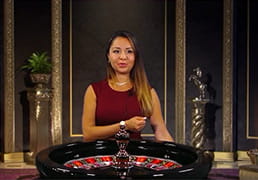 Dealerin Sofia am Tisch bei NetEnts Live Dealer Roulette