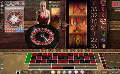 Spielautomaten Spaß mit Kesselspiel kombiniert beim Ra Roulette von Extreme Live Gaming